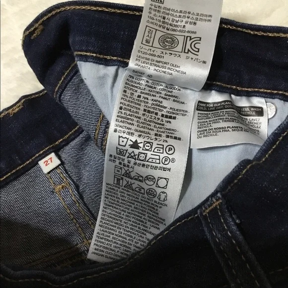 Levi’s Mid rise dark blue shorts size 27 - Picture 9 of 9